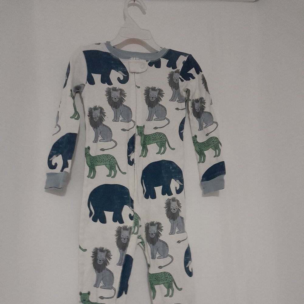 Little Planet Certified Organic Cotton Zip Front No Feet PJs